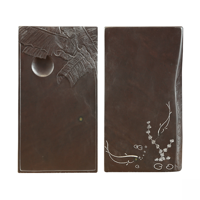 端砚麻子坑《蕉下明月砚》