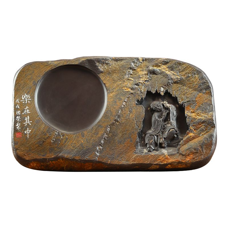 端砚坑仔岩《乐在其中》砚