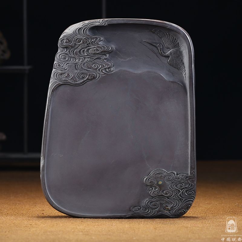 端砚坑仔岩《祥鹤砚》