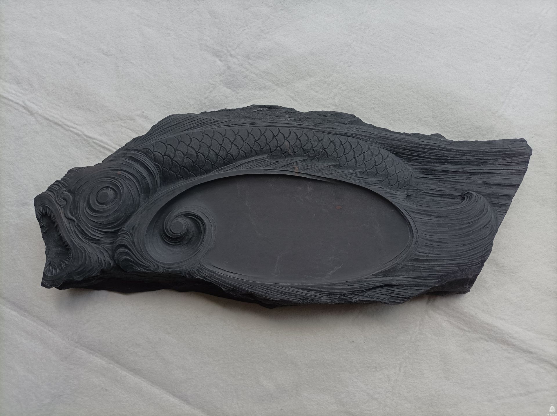 双鱼砚(48*21*4.5cm)